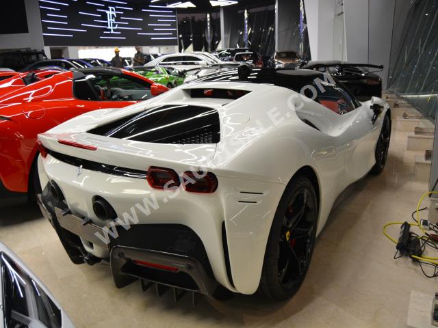 White Sf90 Rear Used 2021 2021 Ferrari SF90 Stradale White color For Sale | Saudi Sale ...